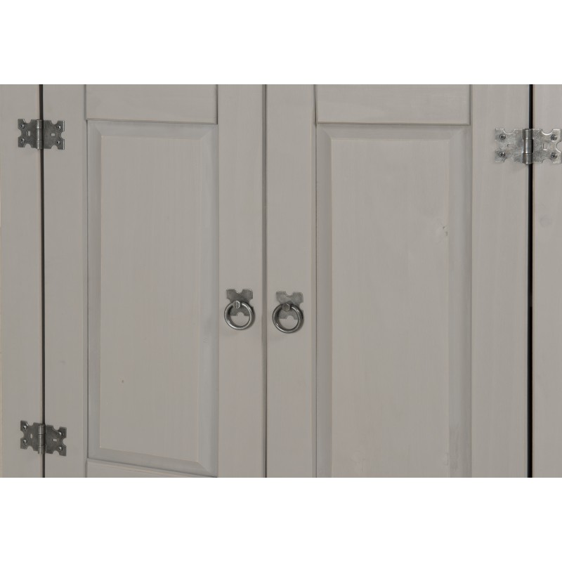 Corona Grey Wax 2 Door Bookcase